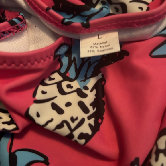 Retro Pineapple Bikini with High Waisted Bottoms - Picture 7 of 7